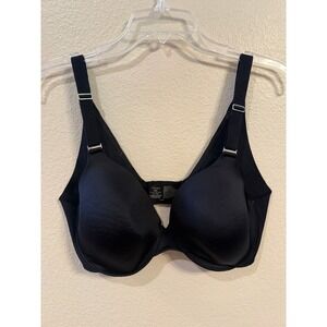Soma Vanishing Back Full Coverage Bra  38C Black Excellent Underwire 101401